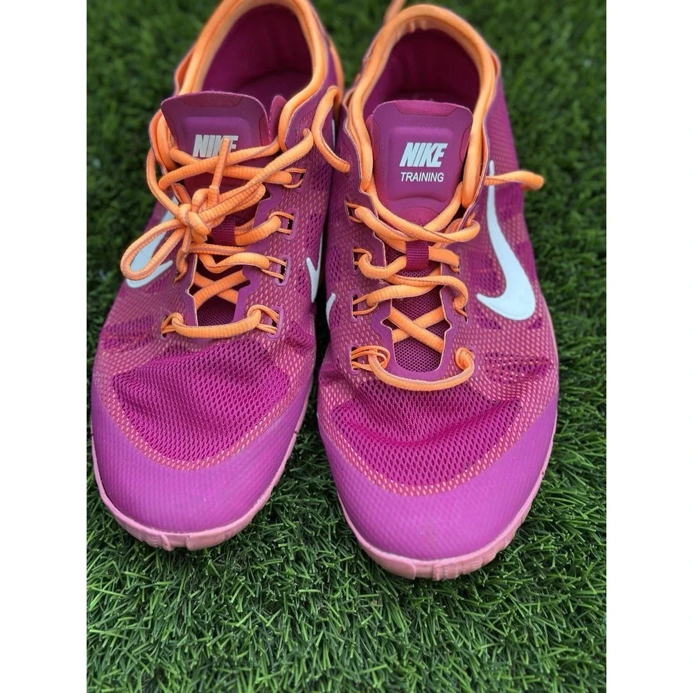 Nike Free Bionic Women's Training Shoes Purple Orange US 9 EU 40.5 599269-501